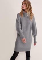 Phase Eight lange trui/ jurkje grijs gebreid grote col M, Kleding | Dames, Truien en Vesten, Maat 38/40 (M), Verzenden, Zo goed als nieuw