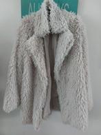 Vintage Faux Fur Jas/Coat Gebroken Wit (Maat 40), Maat 38/40 (M), Atmosphere, Wit, Ophalen of Verzenden