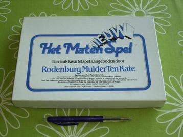 Kwartet: Het Maten spel Rodenburg Mulder ten Kate beschikbaar voor biedingen