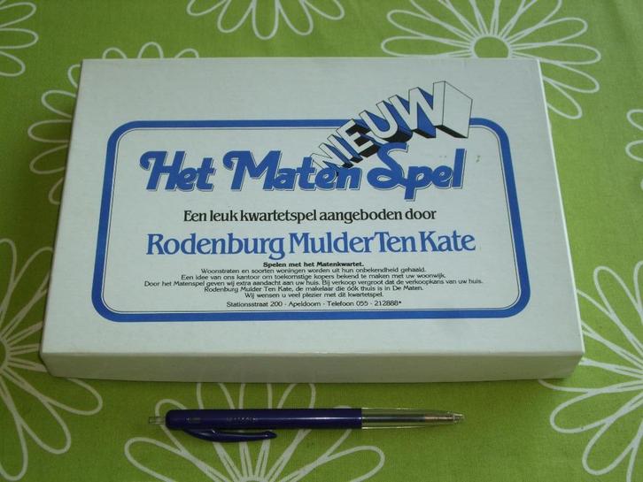 Kwartet: Het Maten spel Rodenburg Mulder ten Kate, Verzamelen, Speelkaarten, Jokers en Kwartetten, Gebruikt, Kwartet(ten), Ophalen of Verzenden