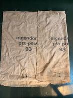 Oude postzak stof PTT Post, Overige materialen, Bruin, Ophalen of Verzenden, Zo goed als nieuw