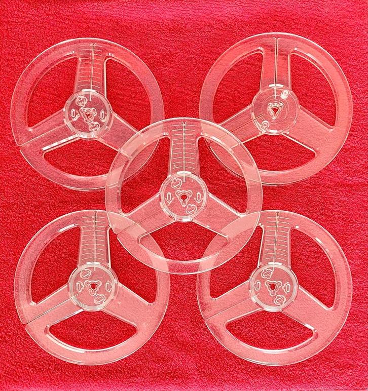 4 GOEDE 18 CM LEGE SPOELEN VOOR BANDRECORDERS, Audio, Tv en Foto, Bandrecorders, Onderdeel, Ophalen of Verzenden