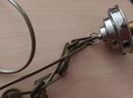 Lampfitting met zilverkleurige kap en schakelketting, Antiek en Kunst, Ophalen of Verzenden