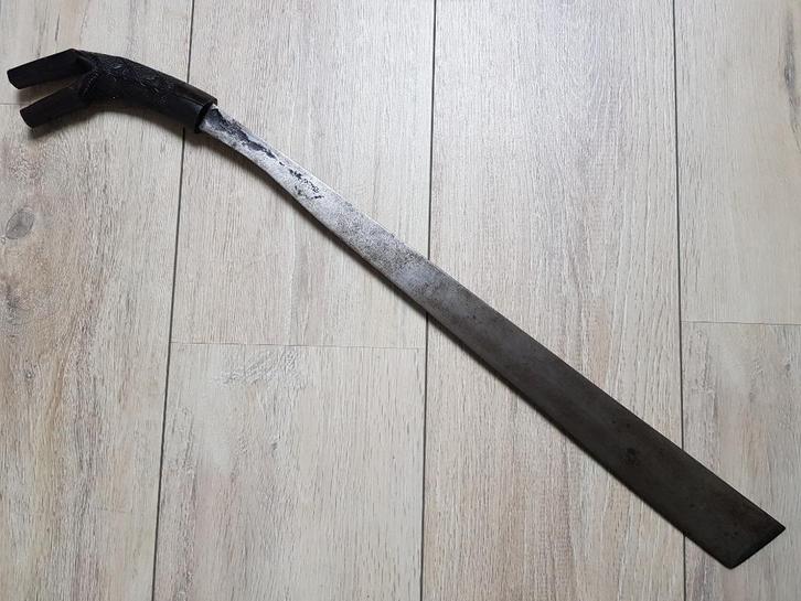 Mooie Indonesische amanremu (golok, klewang, sikin panjang), Verzamelen, Militaria | Algemeen, Overige soorten, Zwaard of Sabel