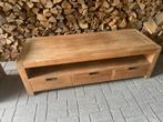 Tv meubel teakhout, Huis en Inrichting, Kasten | Televisiemeubels, Ophalen, 100 tot 150 cm, Industrieel/landelijk, Teakhout