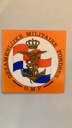 Gezamenlijke Militaire Fondsen G.M.F., Verzamelen, Stickers, Ophalen of Verzenden, Zo goed als nieuw