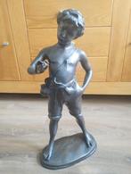 Auguste Moreau (1834-1917) "le jeune Flutiste", Antiek en Kunst, Antiek | Koper en Brons, Ophalen