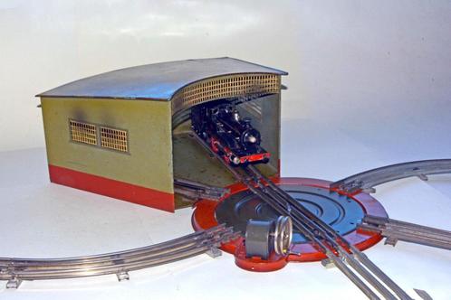 oude Märklin spoor 0 draaischijf met lood voor 2 locos, Antiek en Kunst, Antiek | Speelgoed, Verzenden