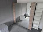 Grote kledingkast met spiegeldeuren, Ophalen, 200 cm of meer, 150 tot 200 cm, Met hangruimte