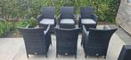 tuintafel stoelen, Tuin en Terras, Tuinsets en Loungesets, Ophalen, Kunststof, Gebruikt, 6 zitplaatsen