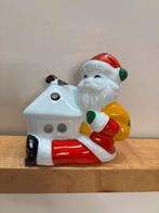 Vintage Porselein Windlichtje Kerstman, Diversen, Kerst, Ophalen of Verzenden, Gebruikt
