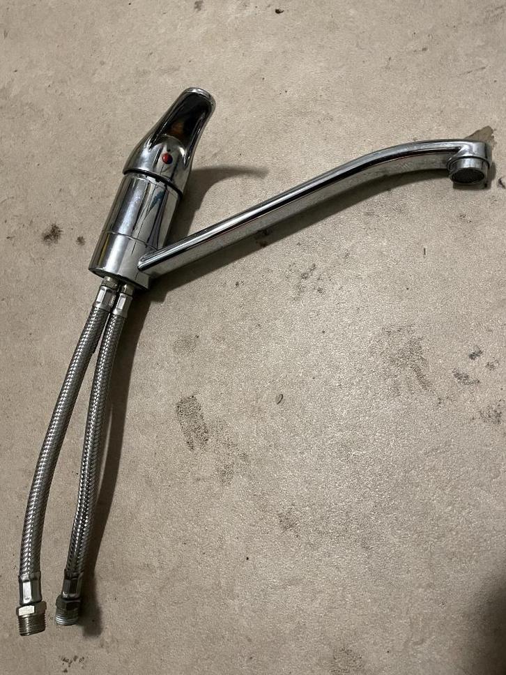 Chromen keuken mengkraan, Doe-het-zelf en Verbouw, Sanitair, Zo goed als nieuw, Kraan, Chroom, Ophalen of Verzenden