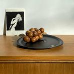 zwart plateel SCHAAL Plateelbakkerij Gouda kandelaar vintage, Ophalen of Verzenden