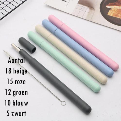 Set van 60 Rietjes – Nieuw – Ideaal voor Wederverkoop, Caravans en Kamperen, Kampeeraccessoires, Nieuw, Ophalen of Verzenden