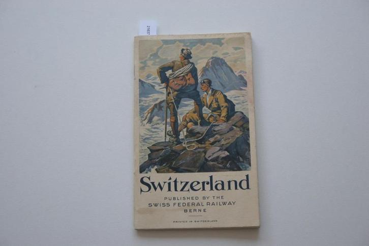 Switzerland, a short and handy guide for tourists, Verzamelen, Spoorwegen en Tramwegen, Gebruikt, Trein, Boek of Tijdschrift, Ophalen of Verzenden