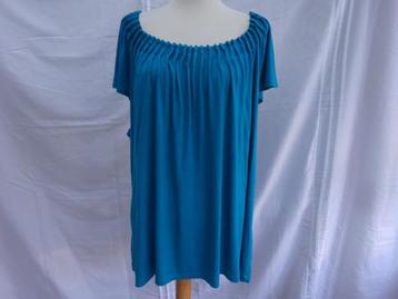 Blauwe soepel stretch shirt - maat XXXL beschikbaar voor biedingen