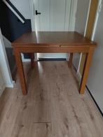 Uitschuifbare houten tafel, 50 tot 100 cm, Modern, Vier personen, Rechthoekig