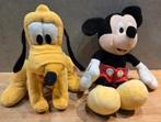 Disney pluto en Mickey Mouse knuffel, Ophalen of Verzenden, Gebruikt, Overige typen