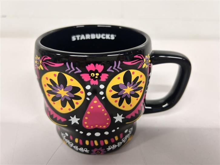 A6692. Starbucks Dia de Los Muertos mok, dag van de doden 20, Huis en Inrichting, Keuken | Servies, Gebruikt, Kop(pen) en/of Schotel(s)
