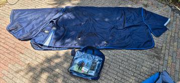 Nieuwe equitheme regendeken 0g met afneembare hals 150/198 beschikbaar voor biedingen