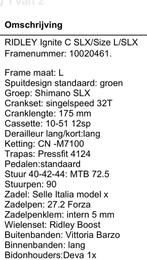 MTB Ridley, 28 inch, Vering, Zo goed als nieuw, 57 tot 61 cm