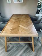 Visgraat eettafel - 2 meter lang, zo goed als nieuw, Huis en Inrichting, Tafels | Eettafels, Ophalen, 50 tot 100 cm, Zo goed als nieuw