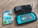 Nintendo Switch Lite Turquoise + Zelda + Case, Spelcomputers en Games, Spelcomputers | Nintendo Switch Lite, Ophalen of Verzenden