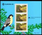 AZOREN 1986 Europa-Cept – Vogel Blokje, Michel: B-7, Postfri, Postzegels en Munten, Postzegels | Europa | Overig, AZOREN / Verenigd Europa / Vogels