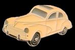 Peugeot type 203- creme emaille, Verzenden, Nieuw, Transport, Speldje of Pin