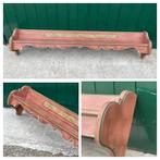 Vintage wandplank Oostenrijks roze handbeschilderd bloemen, Huis en Inrichting, Woonaccessoires | Wandplanken en Boekenplanken