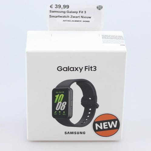 Samsung Galaxy Fit 3 Smartwatch Zwart Nieuw, Sieraden, Tassen en Uiterlijk, Smartwatches, Zo goed als nieuw