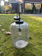 Grote design hanglamp met donker glas, Huis en Inrichting, Lampen | Hanglampen, Ophalen, Zo goed als nieuw, Glas, Minder dan 50 cm