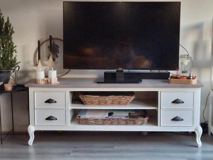 Landelijk, brocante TV meubel, Huis en Inrichting, Kasten | Televisiemeubels, Zo goed als nieuw, Minder dan 100 cm, 150 tot 200 cm