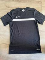 Nike dri-fit S sportshirt shirt zwart wit, Verzenden, Zwart, Nike, Gedragen