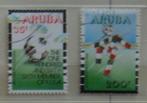 Aruba 75/76, WK voetbal., Postzegels en Munten, Ophalen of Verzenden, Gestempeld