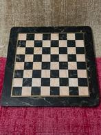 Antiek Marmeren Schaakbord Decoratief Stuk Verzamelobject De, Ophalen of Verzenden