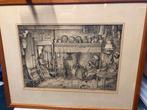 Litho van Jan Strube, Antiek en Kunst, Kunst | Schilderijen | Klassiek, Verzenden