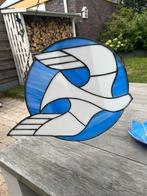 Glas in Lood Raamhanger Vogel, Antiek en Kunst, Antiek | Glas en Kristal, Ophalen of Verzenden
