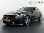 Mercedes-Benz C-klasse Estate AMG 63 S Panoramadak Burmester, Achterwielaandrijving, Gebruikt, Leder en Stof, Zwart