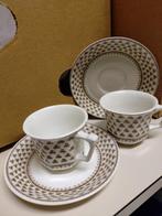 Vintage 2x Kop en Schotel, ADAMS & SONS ENGLAND MICRATEX, Ophalen of Verzenden