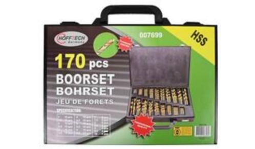 Borenset 170 delig, HSS, Tita, Coated, Doe-het-zelf en Verbouw, Gereedschap | Handgereedschap, Nieuw, Ophalen of Verzenden