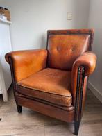 Schapenleren fauteuil - Lounge Atelier, Huis en Inrichting, Fauteuils, Ophalen, Gebruikt, Leer, 75 tot 100 cm