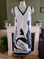 Maliparmi wit jurk met pailletten 42 L | Gratis Verzenden !, Kleding | Dames, Jurken, Verzenden, Wit, Maat 42/44 (L), Knielengte