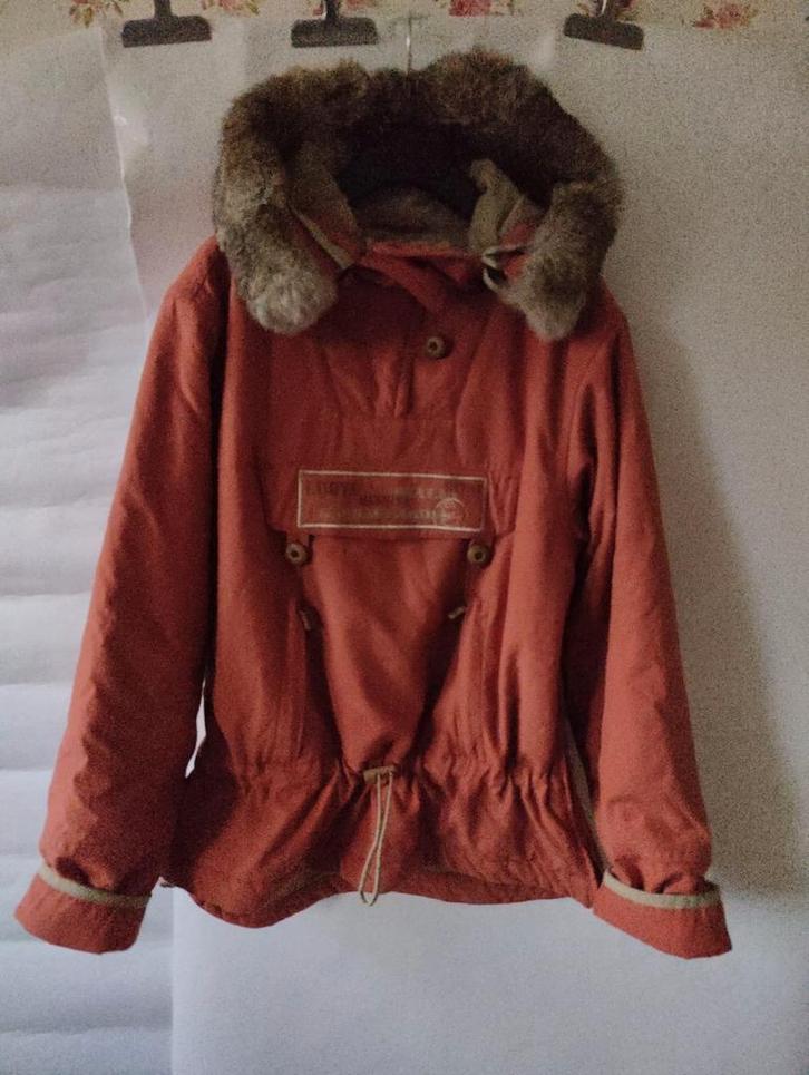 Lutha anorak maat M, Kleding | Dames, Jassen | Winter, Zo goed als nieuw, Maat 38/40 (M), Oranje, Ophalen of Verzenden