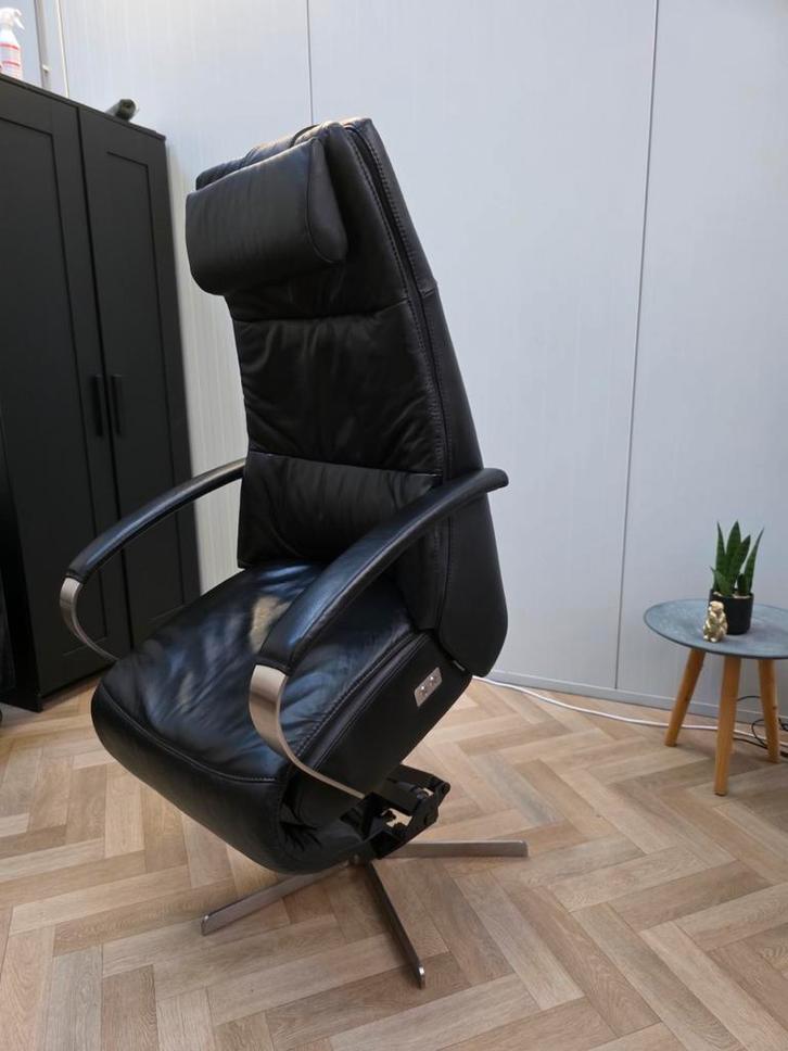 NIEUW! Prominent sta op stoel relaxfauteuil ALLE OPTIES, Huis en Inrichting, Fauteuils, Zo goed als nieuw, Leer, 50 tot 75 cm