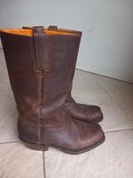 Leren boots mt 37 te koop, Hoge laarzen, Bruin, Ophalen of Verzenden, Zo goed als nieuw