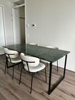 Marmeren eettafel 180 x 90 (India groen) van Aime Té, Ophalen, Overige materialen, 50 tot 100 cm, Zo goed als nieuw