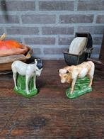 oude kerst - oude kerststal beelden ezen en os, Ophalen of Verzenden