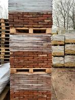 Antieke rode handvorm stenen waal ca 22 x 4.5 5.300 stuks, Doe-het-zelf en Verbouw, Metselstenen, Verzenden, Zo goed als nieuw