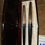 Parker 45 pen en Parker 45 vulpen goud gelamineerde dop, Verzamelen, Vulpen, Met doosje, Gebruikt, Ophalen of Verzenden